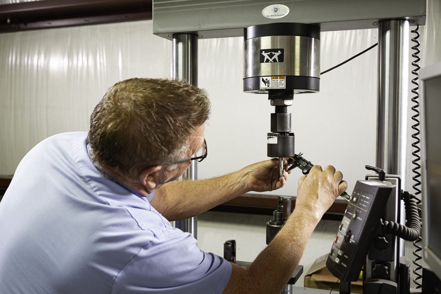 Quality testing at Western Forge & Flange